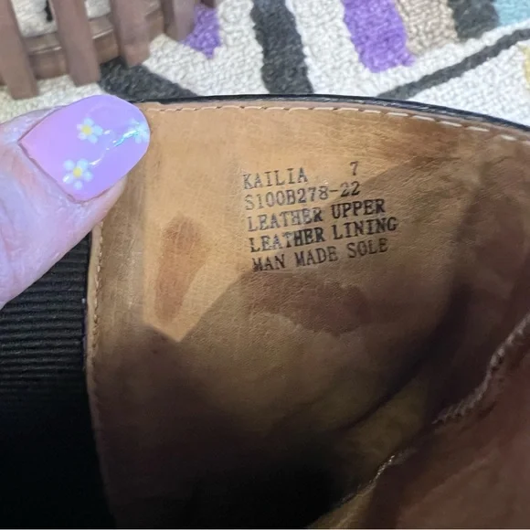 Miz Mooz Kailia Black Leather Boots Size 7 - Picture 8 of 9